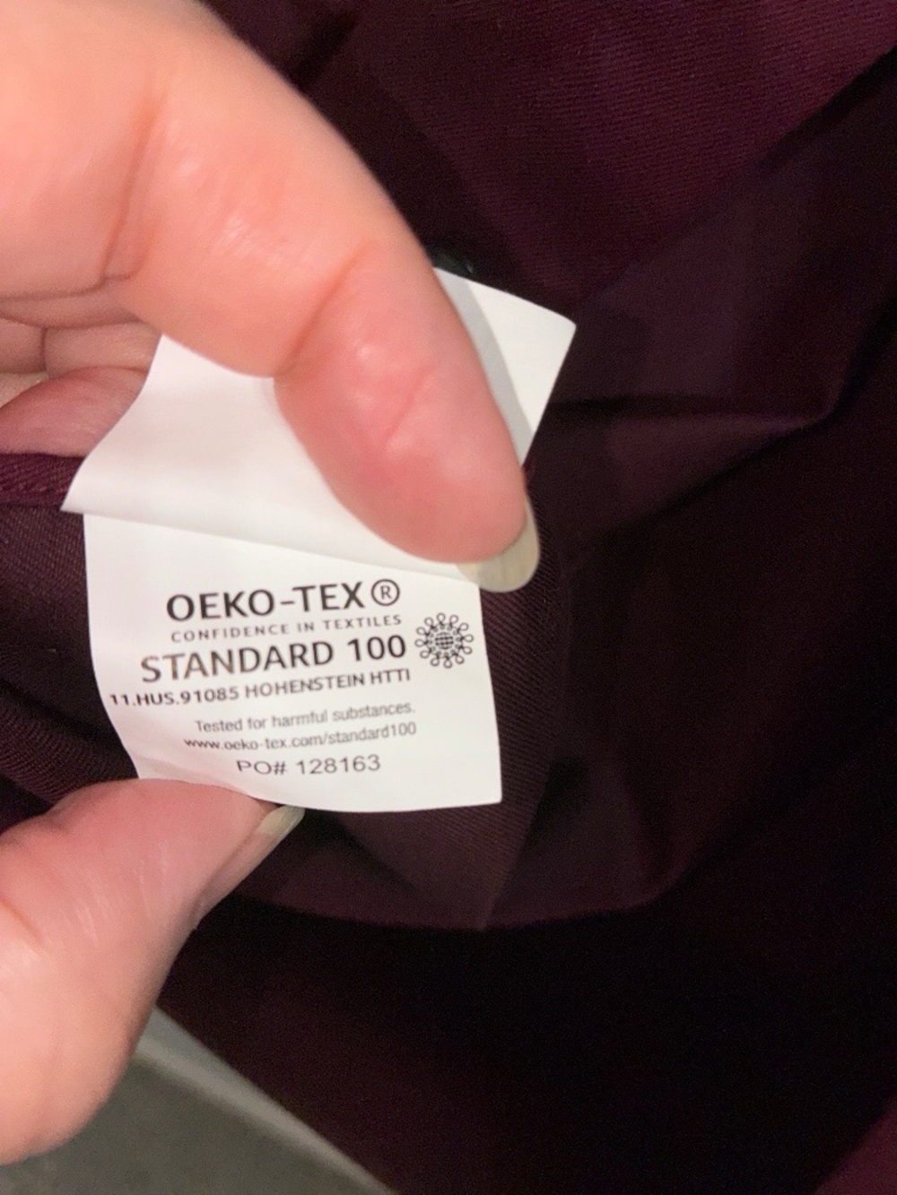 Calvin Klein Infinite Non Iron Slim Fit Dress Shirt Dark Plum Maroon 15.5 - Picture 3 of 7